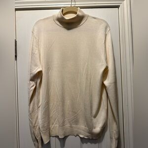 New Jos A Bank Signature Collection 100% Silk Mock Turtleneck Sweater